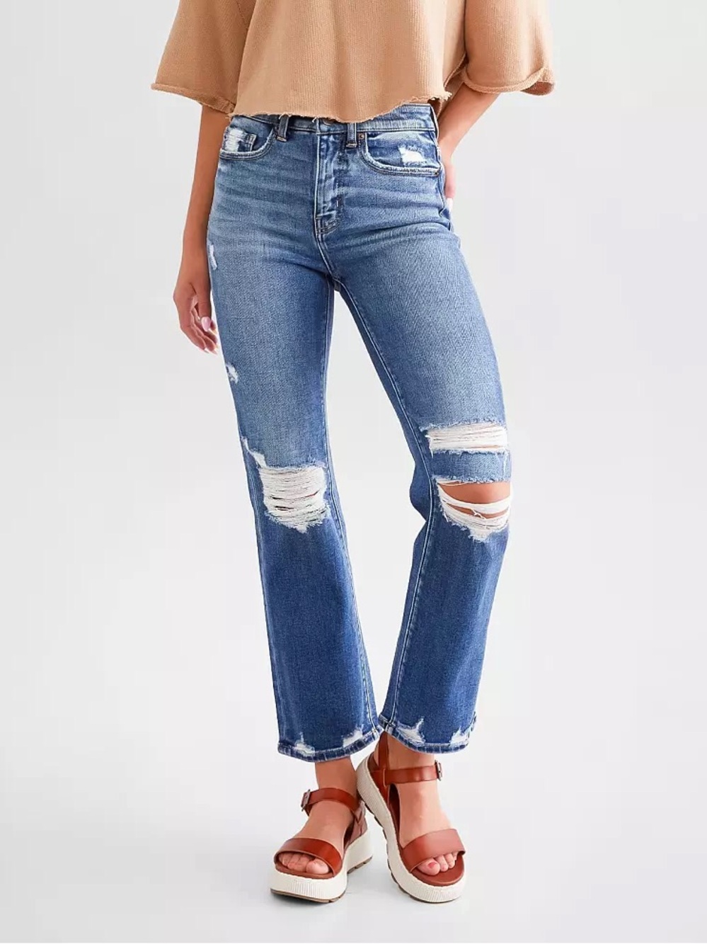 Buckle Exclusive Billie Cropped Straight Stretch Jean